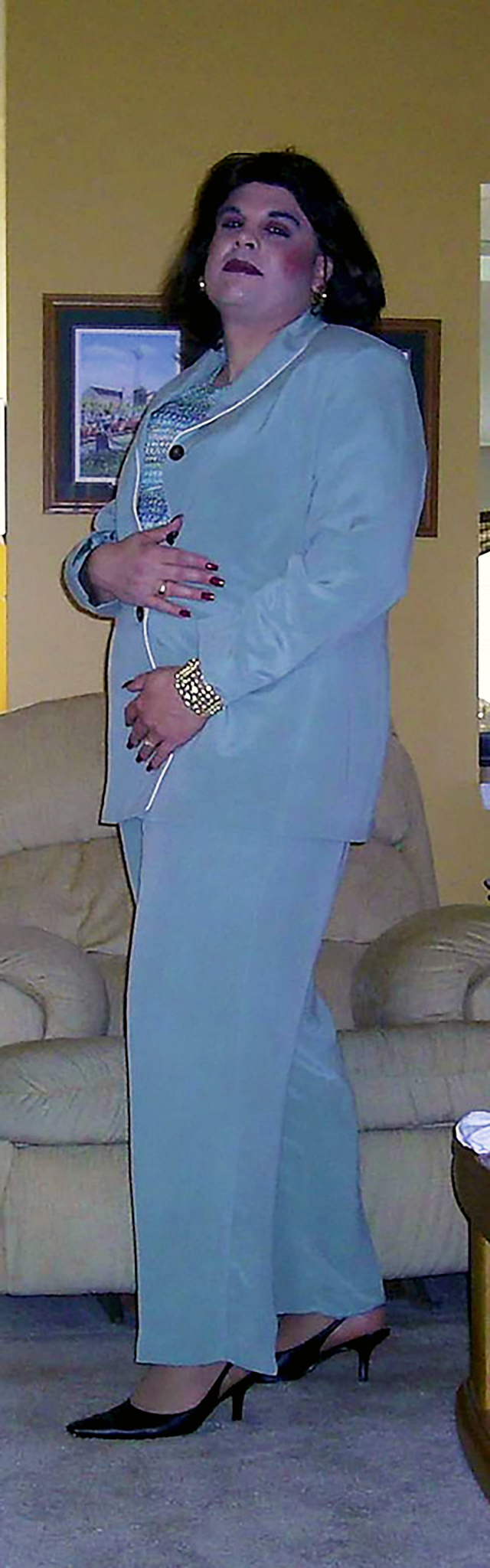 Stepping Out in Style: Brian Gladstone’s Transition to Brenda Carr in a Beautiful&nbsp;Pantsuit